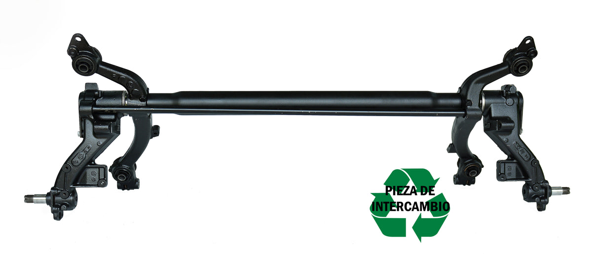 (INTERCAMBIO) Puente trasero completo reconstruido de Peugeot 206 SW (familiar), para frenos de disco con ABS