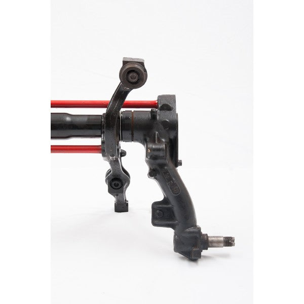 (INTERCAMBIO) Puente trasero completo reconstruido de Citroën Saxo, para frenos de tambor sin ABS (4 tornillos)