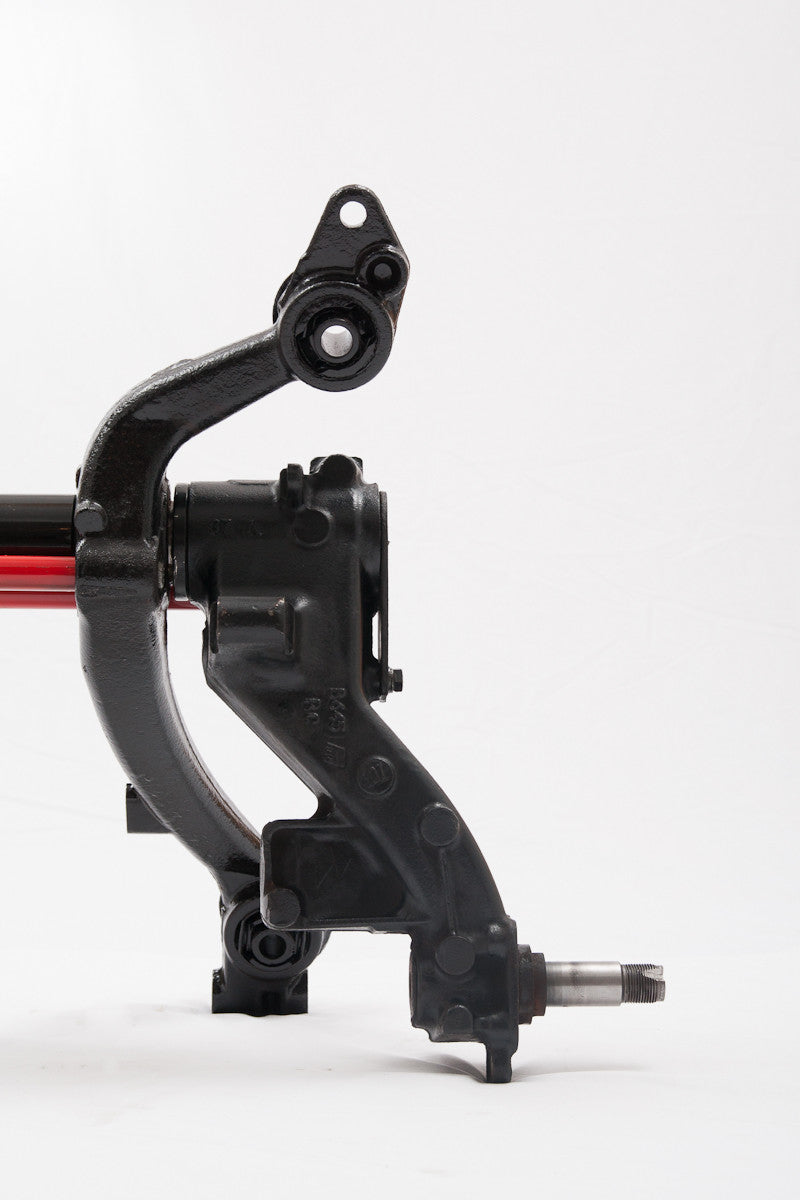 (INTERCAMBIO) Puente trasero completo reconstruido de Peugeot 206 comercial, para frenos de tambor sin ABS