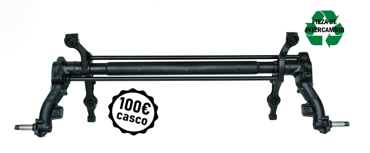 (INTERCAMBIO) Puente trasero completo reconstruido de Citroën Saxo VTS, para frenos de disco con/sin ABS